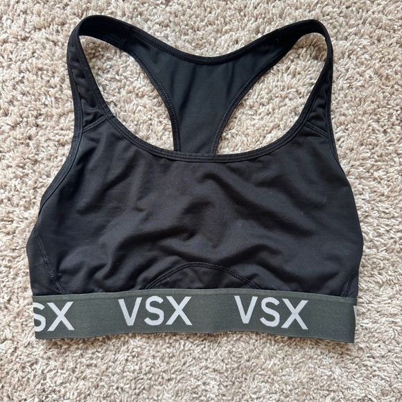Victoria’s Secret VSX Black Sports Bra - Medium - Gym, Workout, Yoga Essential - Picture 1 of 6